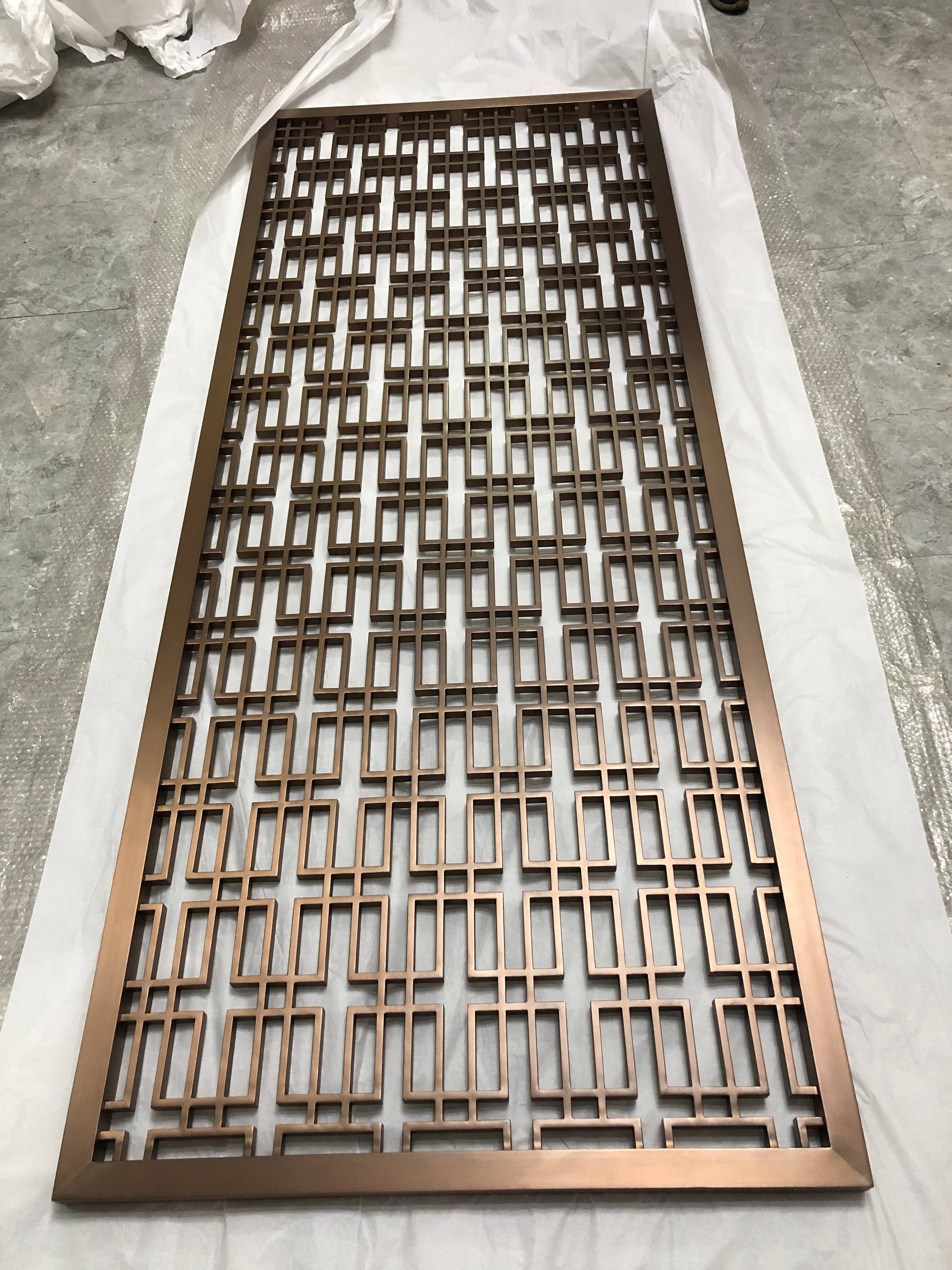 Premium Stainless Steel Room Divider Laser Cut Decorative Metal Screen